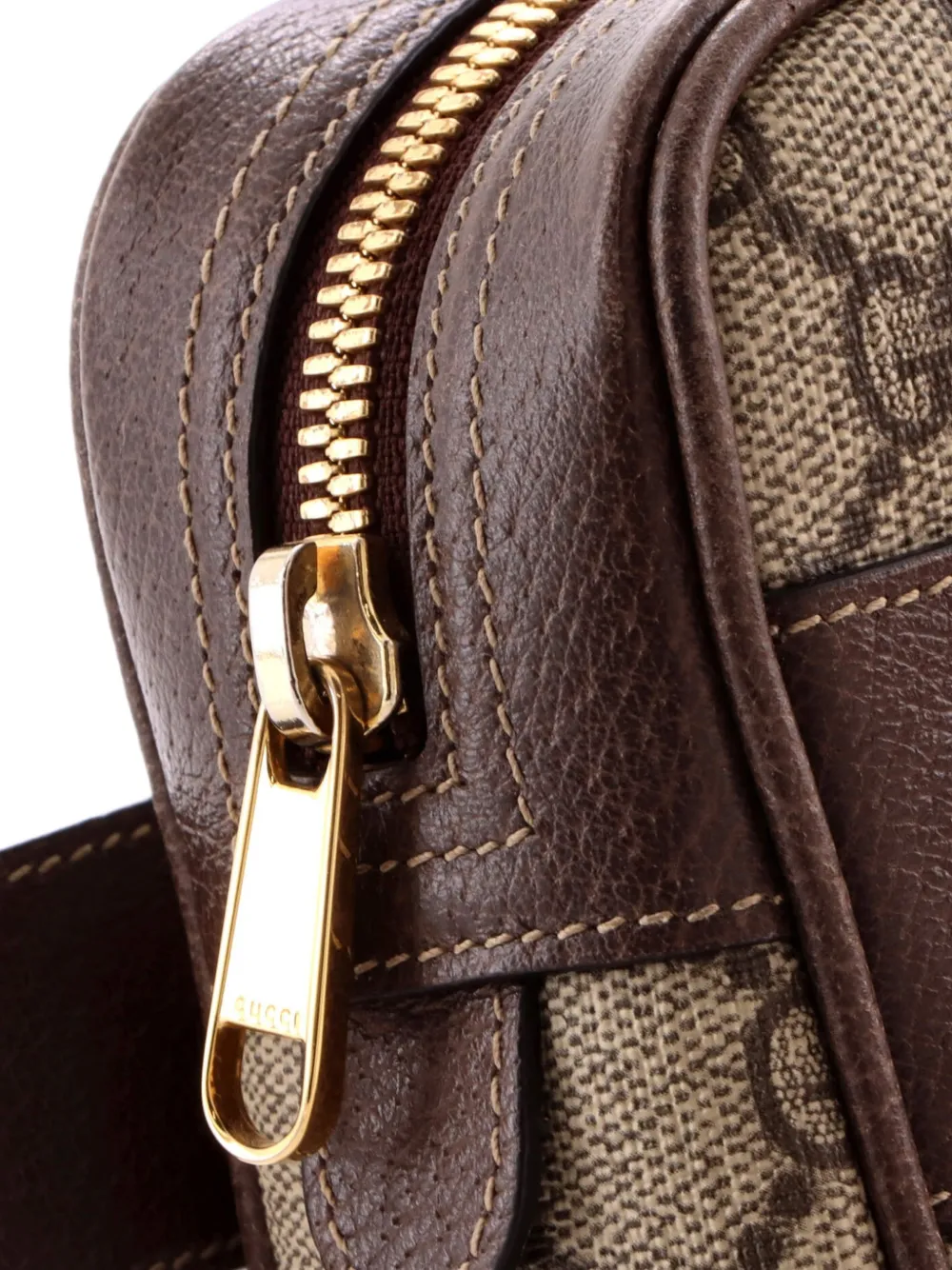 Ophidia Gg Coated Canvas Small Belt Bag