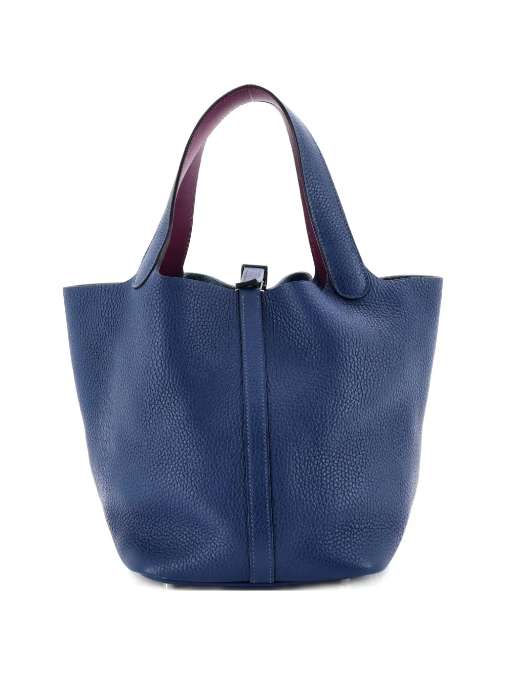 Hermès Pre-Owned Borsa a secchiello Eclat Picotin Lock MM in pelle Clemence - Blu