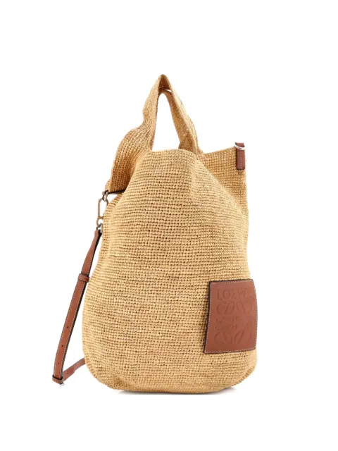 Loewe Pre-Owned Slit Straw Large tote bag