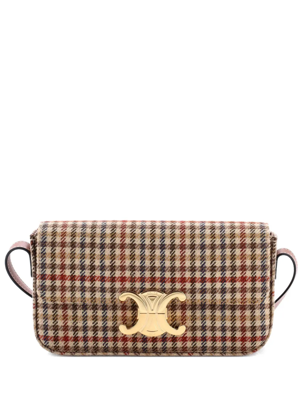 Celine Pre-Owned Borsa a spalla Triomphe East-West - Marrone