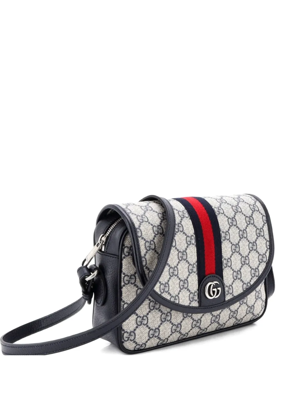 Gucci Pre-Owned Ophidia Flap GG Coated Canvas Small shoulder bag - Blu
