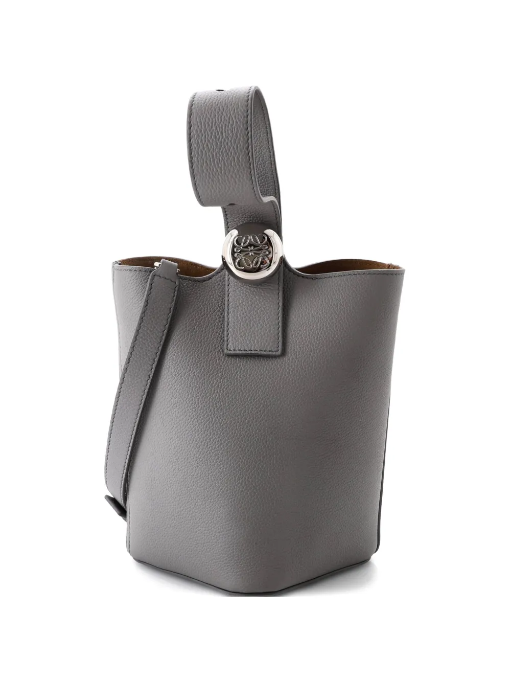 Loewe Pre-Owned Pebble Leather bucket bag - Grigio