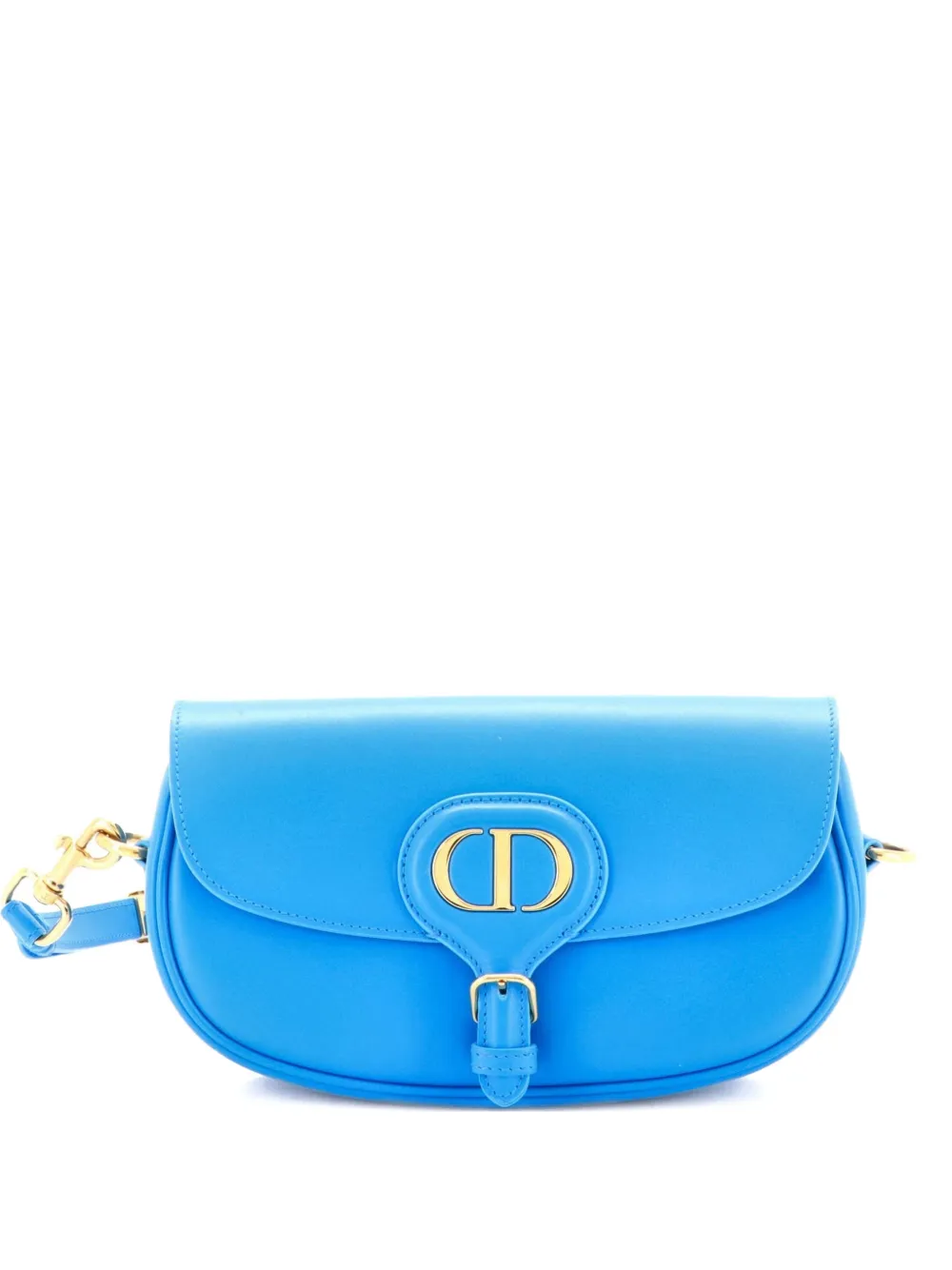 Christian Dior Pre-Owned Bobby Flap Bag Leather East West crossbody bag - Blu