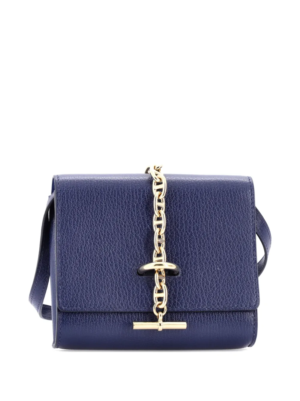 Hermès Pre-Owned Chaine d'Ancre Compact Wallet on Strap Chevre Mysore small wallets - Blu