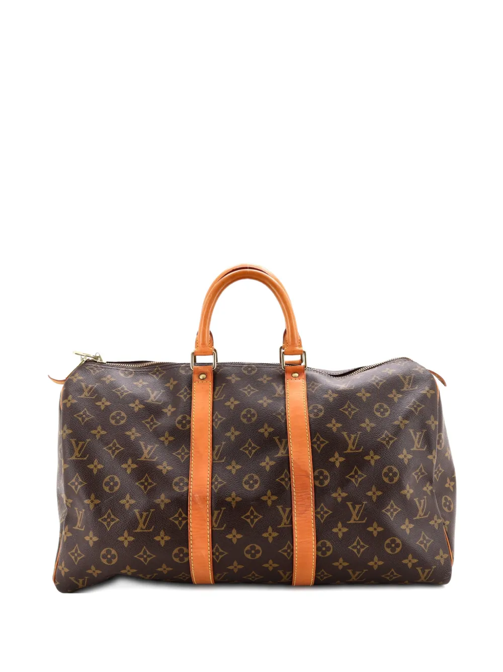 Louis Vuitton Pre-Owned Keepall Bag Monogram Canvas 45 satchel - Marrone