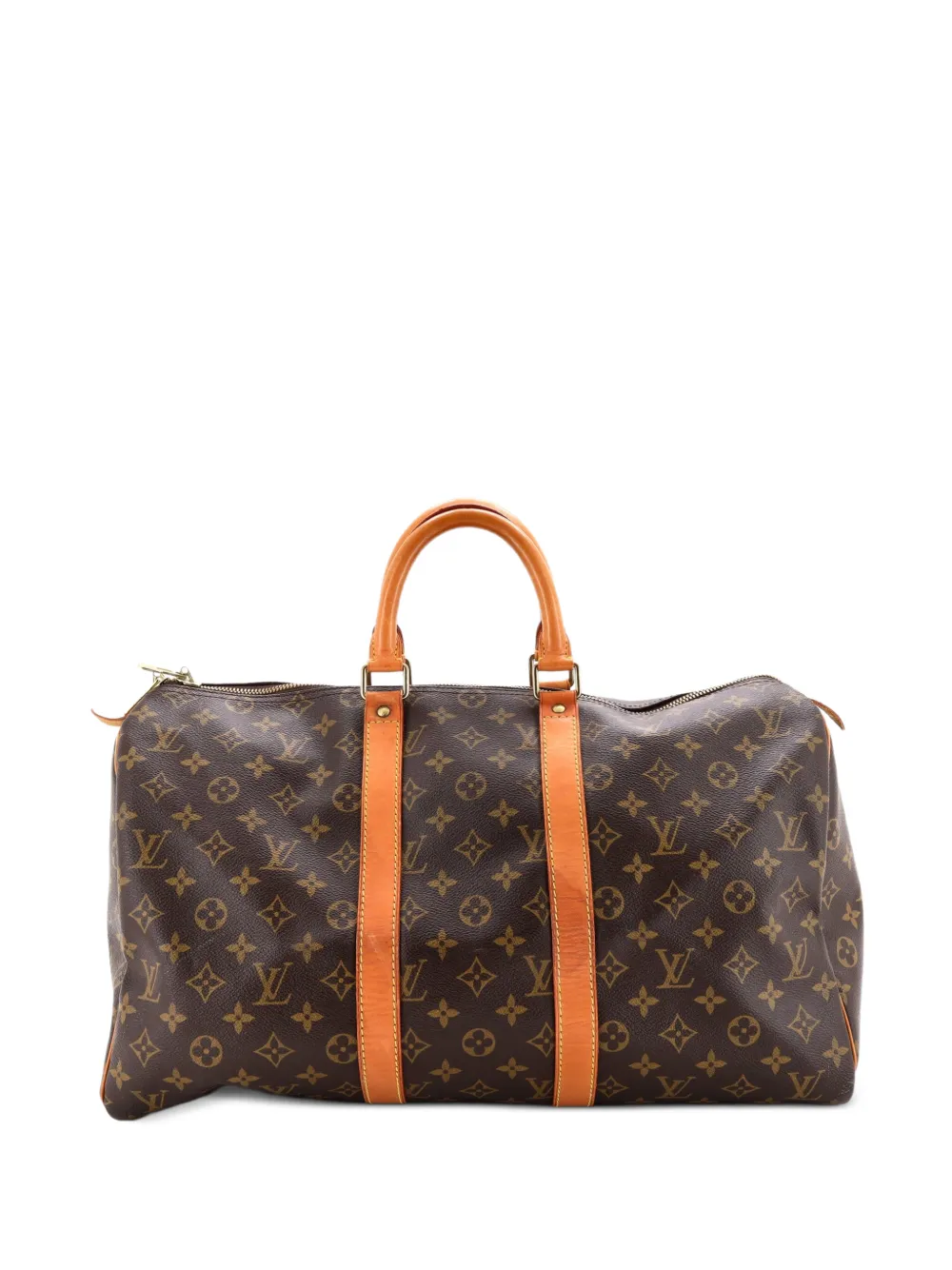 Louis Vuitton Pre-Owned Keepall Bag Monogram Canvas 45 satchel - Marrone