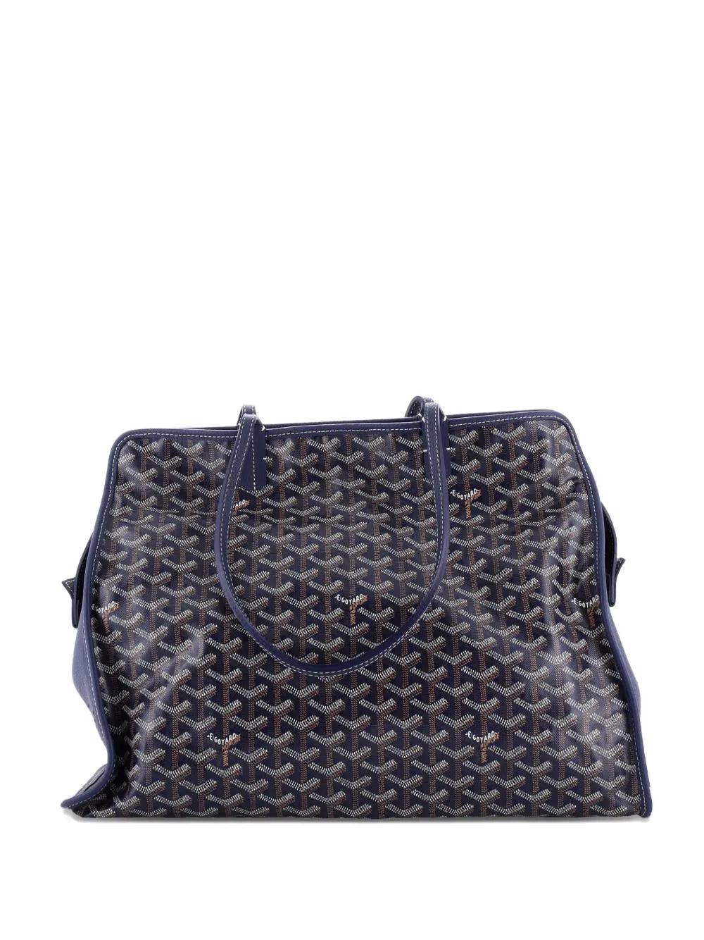 Goyard Pre-Owned Hardy Pet Carrier Coated Canvas PM tote bag - Blu