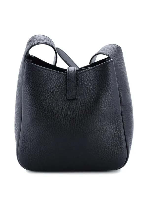 SAINT LAURENT レザー ホーボーバッグ ポーチ付き Saint Laurent Pre-Owned ル サンカセット スープル レザー ベイビー
