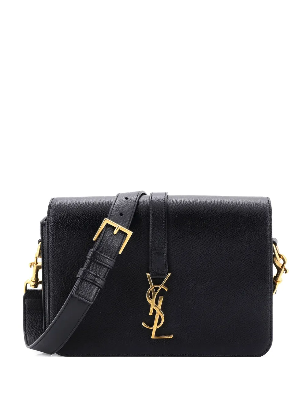 Saint Laurent Pre-Owned Classic Monogram Universite Bag Leather Medium crossbody bag - Nero
