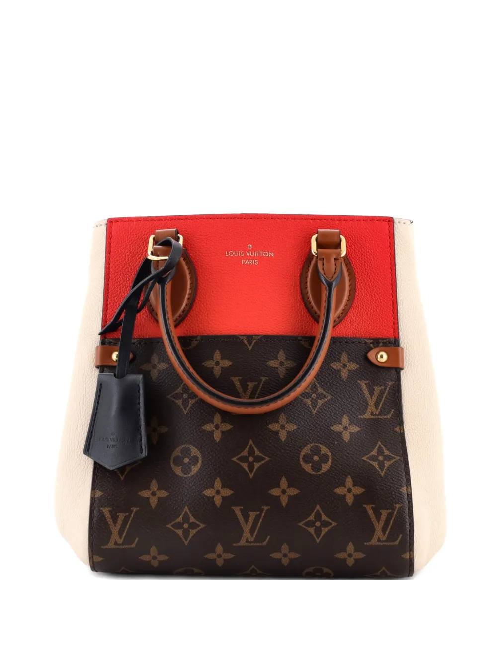 Louis Vuitton Pre-Owned Fold Tote Monogram Canvas and Leather PM satchel - Rosso