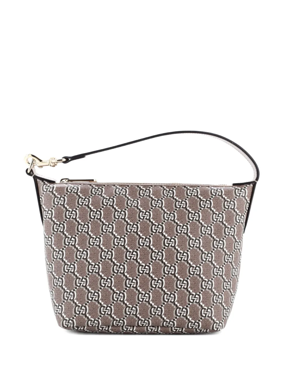 Gucci Pre-Owned Ophidia Zip Shoulder Bag GG Shadow Coated Canvas Super Mini hobo bag - Marrone