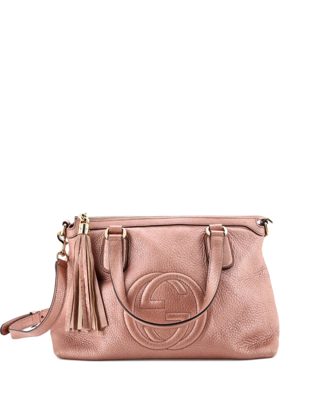 Gucci Pre-Owned Soho Convertible Soft Top Handle Bag Leather satchel - Rosa