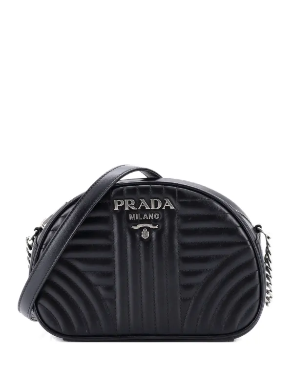 Prada Pre-Owned ドーム ダイアグラム キルティングレザー スモール