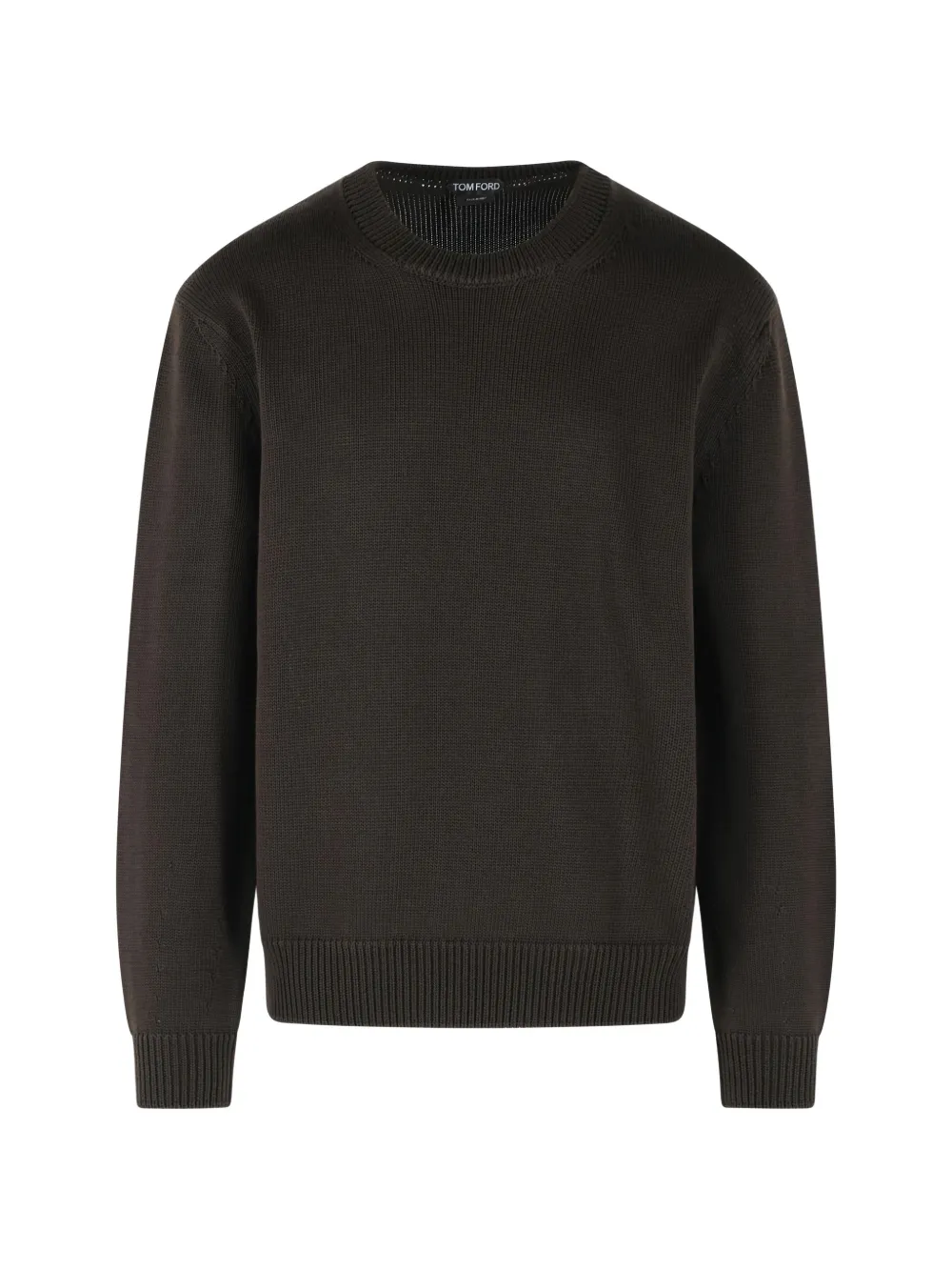 TOM FORD ribbed crew-neck sweater - Marrone