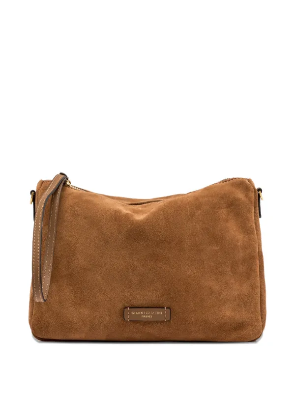 GIANNI CHIARINI スエード クラッチバッグ | ブラウン | FARFETCH JP