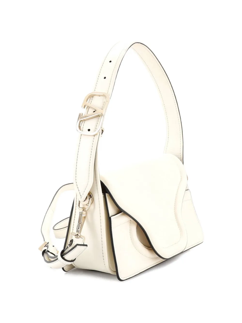 Valentino Garavani Pre-Owned Le Petit Deuxieme Leather shoulder bag - Bianco