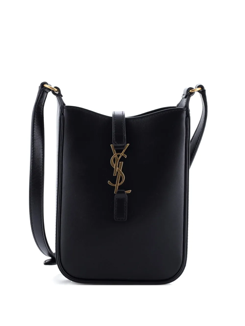 Saint Laurent Pre-Owned Le 5 a 7 Vertical Shoulder Bag Leather Mini crossbody bag - Nero