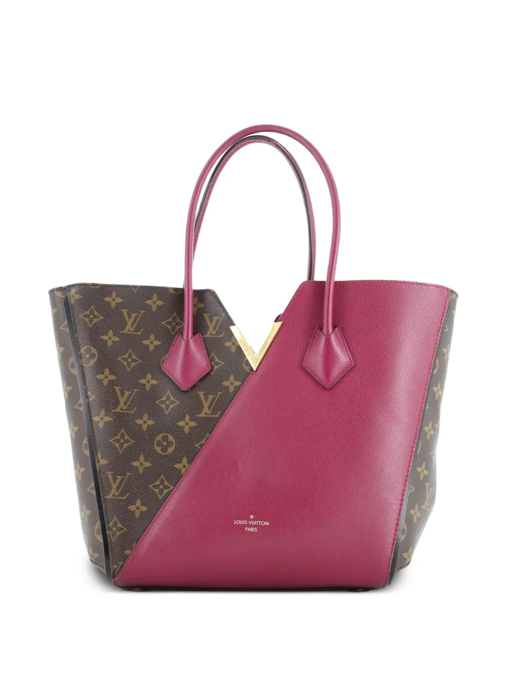 Louis Vuitton Pre-Owned Kimono Handbag Monogram Canvas and Leather MM tote bag - Marrone