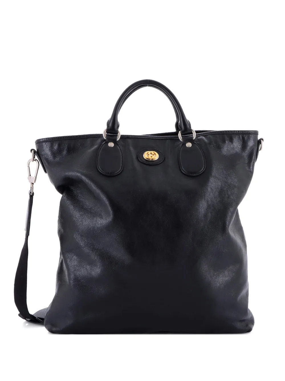 Gucci Pre-Owned Morpheus Convertible Soft Leather Tall tote bag - Nero