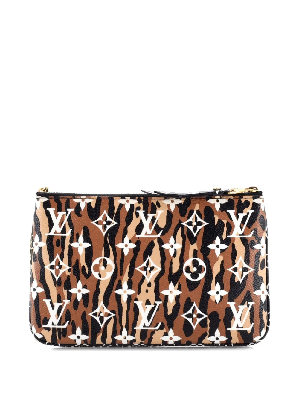 Double Zip Pochette Limited Edition Jungle Monogram Giant Clutch Bag