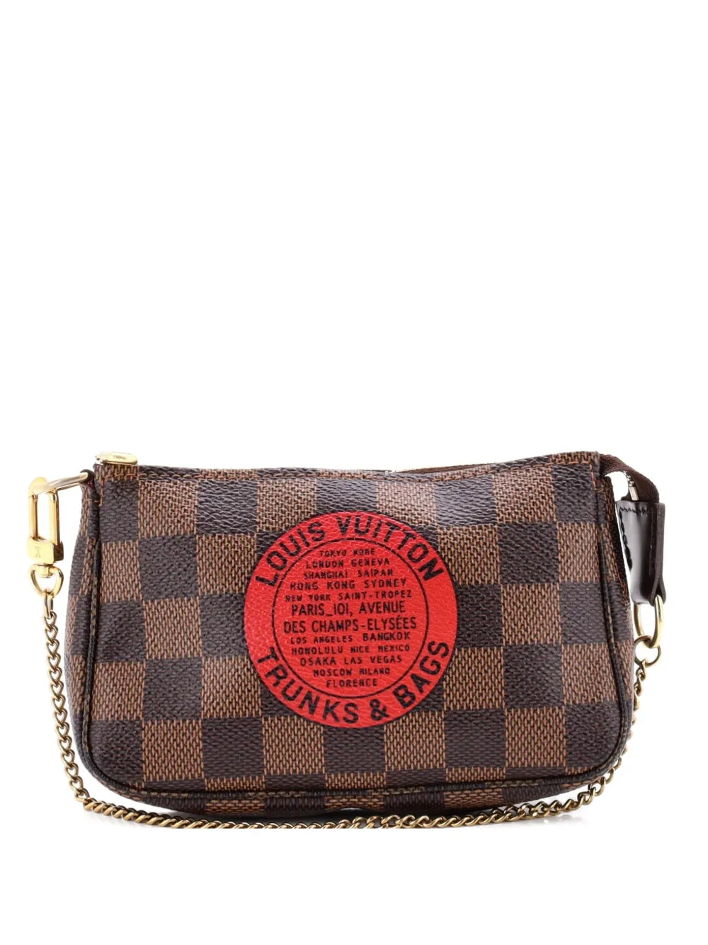 Louis Vuitton Pre-Owned Pochette Accessoires Limited Edition Damier Mini clutch bag - Marrone