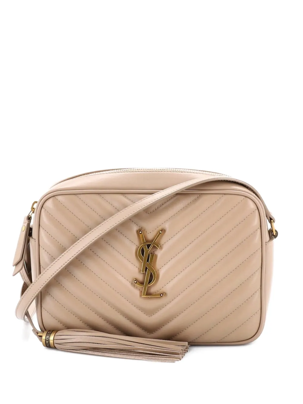 Saint Laurent Pre-Owned Lou Camera Bag Matelasse Chevron Leather Small crossbody bag - Toni neutri