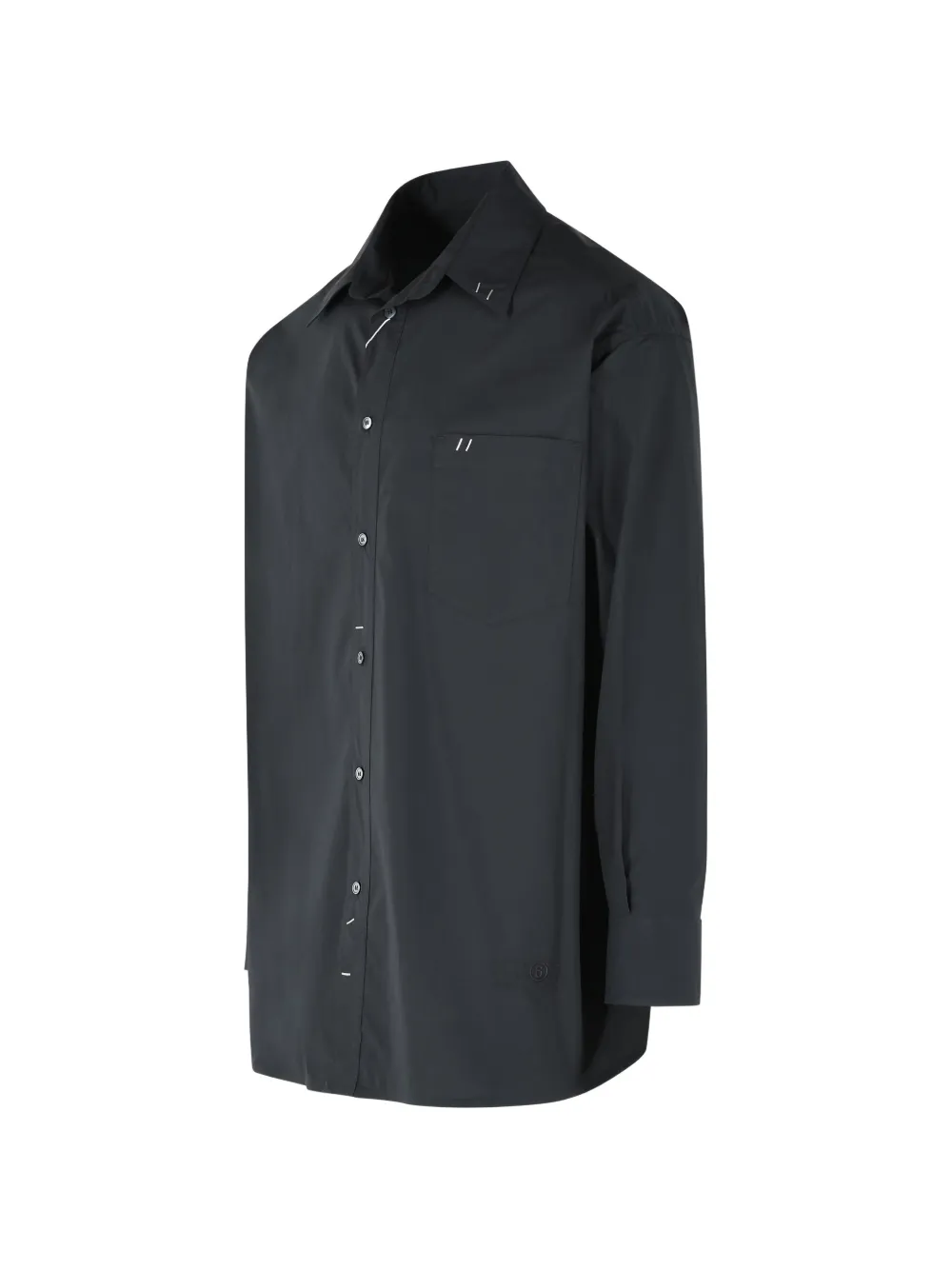 MM6 Maison Margiela Overhemd met puntige kraag Zwart