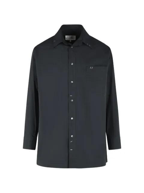 MM6 Maison Margiela camisa con cuello de pico