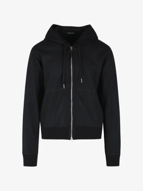 TOM FORD hoodie en cachemire zippé à lien de resserrage