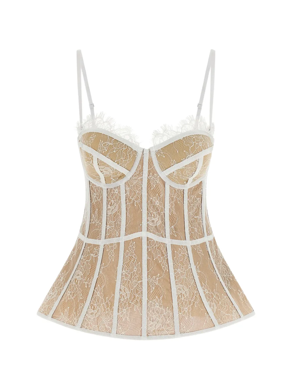 Giuseppe Di Morabito lace bustier top - Toni neutri