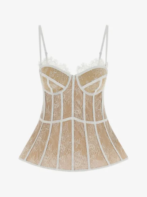 Giuseppe Di Morabito Blusa com bustier de renda
