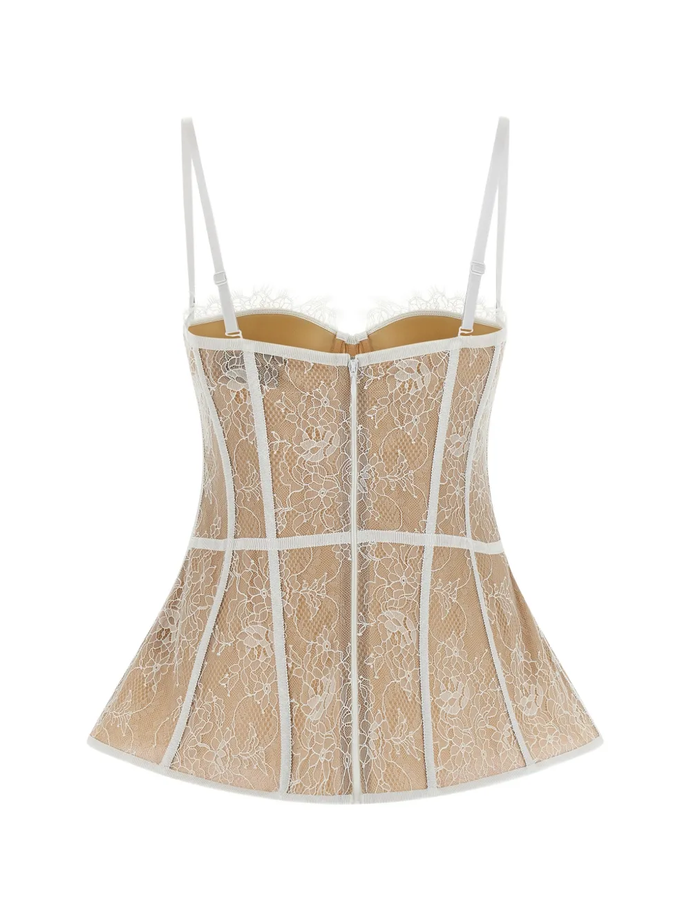  Giuseppe Di Morabito Lace Bustier Top - Neutrals 