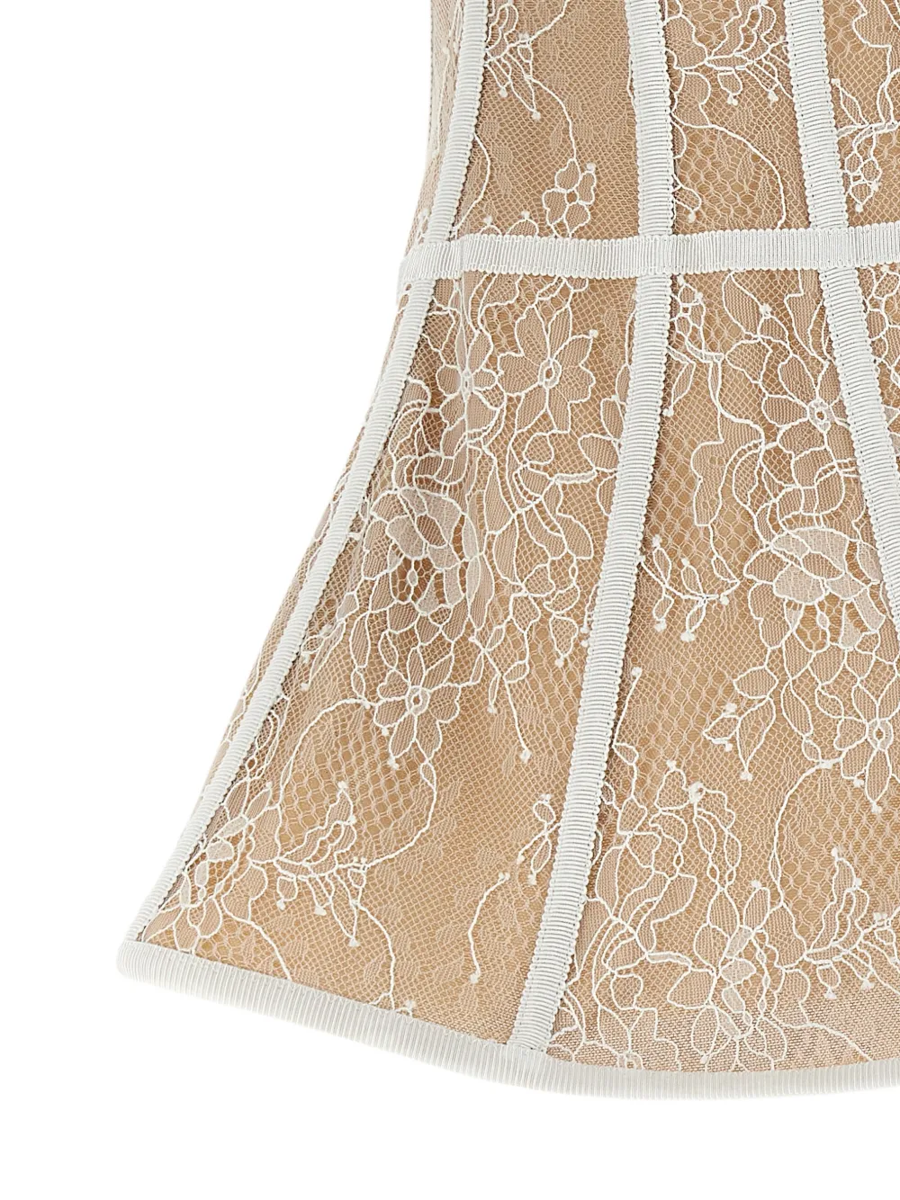  Giuseppe Di Morabito Lace Bustier Top - Neutrals 