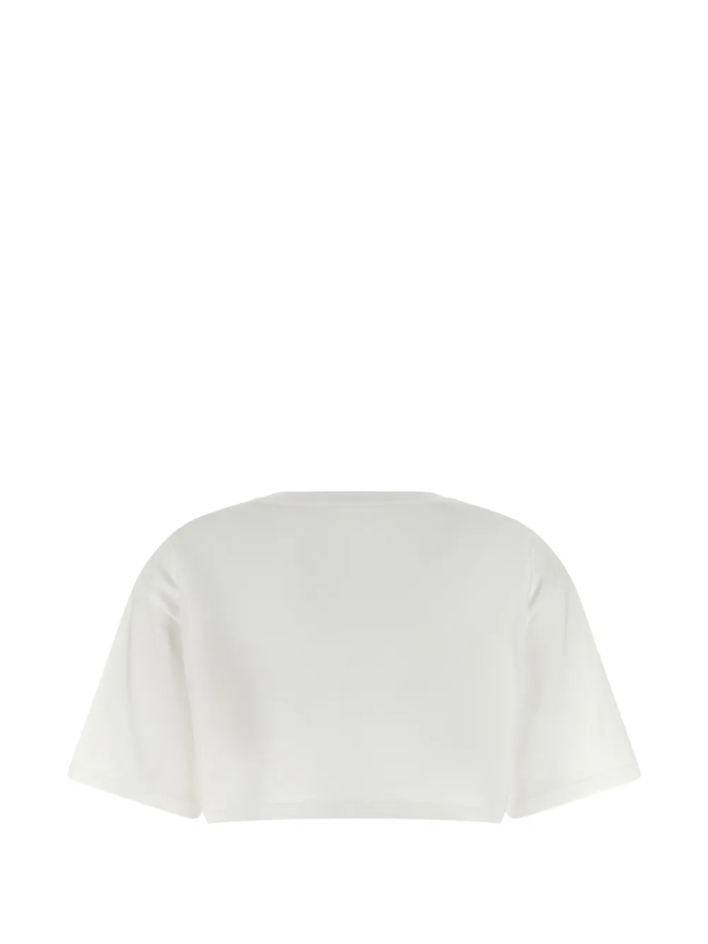Valentino Garavani Cropped T-shirt met print Wit