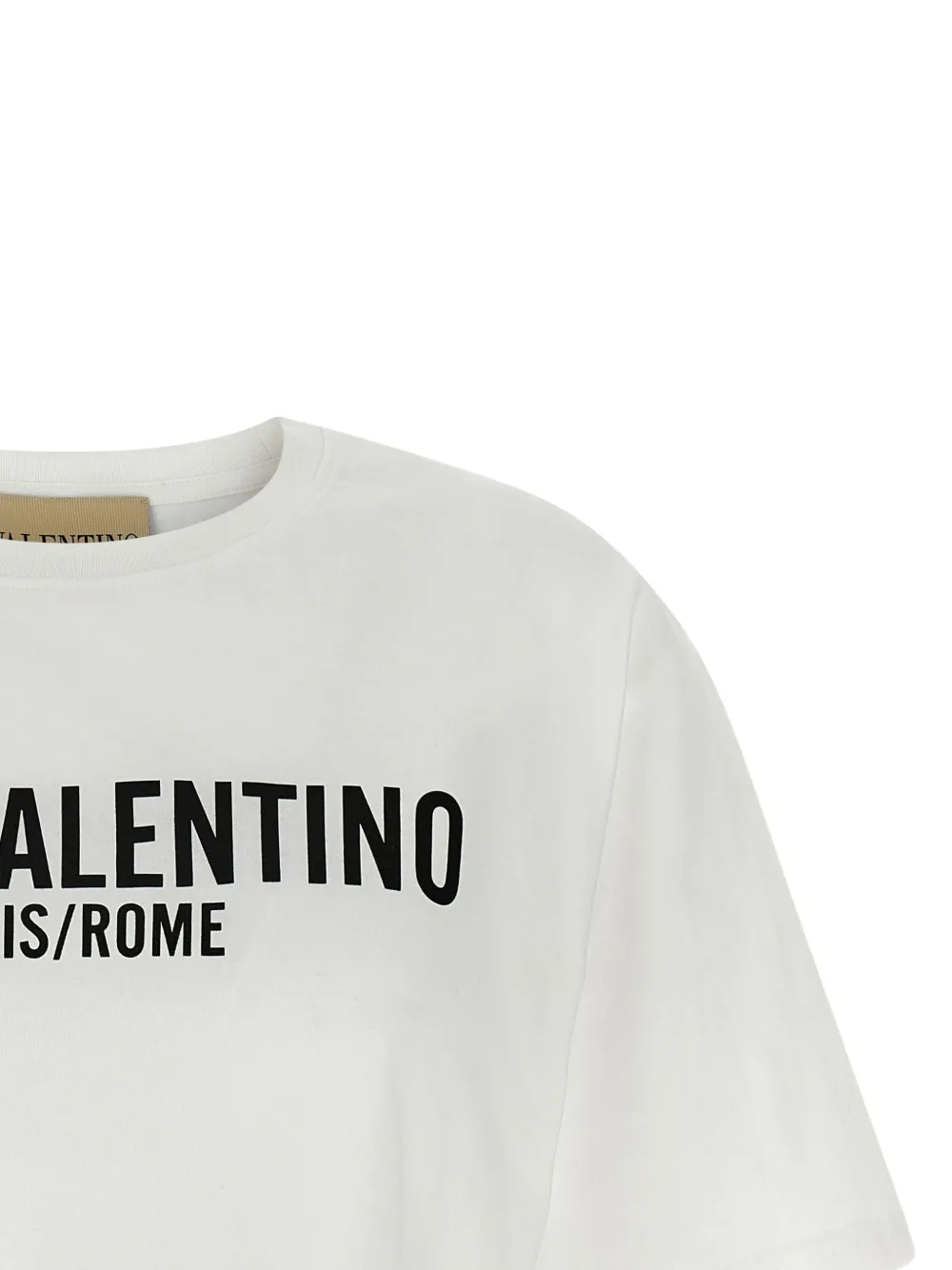 Valentino Garavani Cropped T-shirt met print Wit