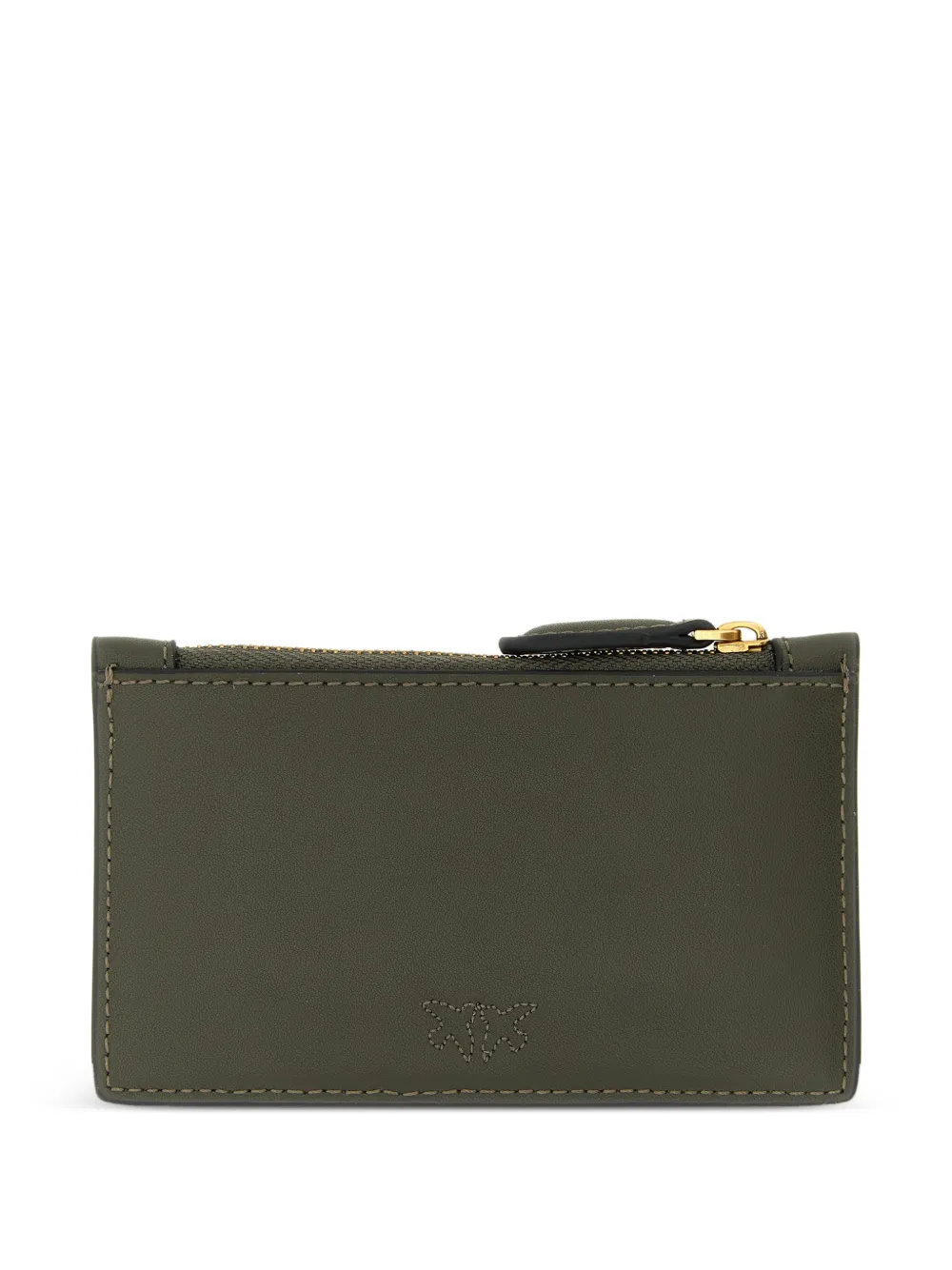  Pinko Airone Leather Logo-plaque Card Holder - Green 