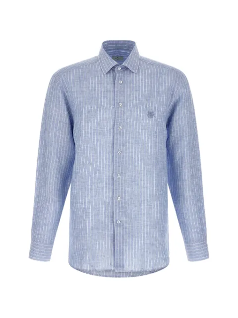 ETRO striped logo-embroidery shirt