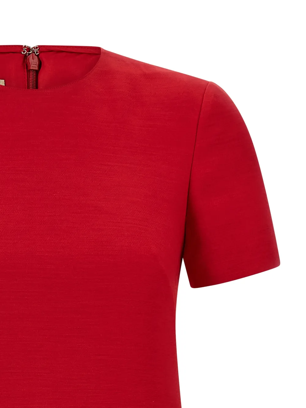 Valentino Garavani Mini-jurk met logodetail Rood