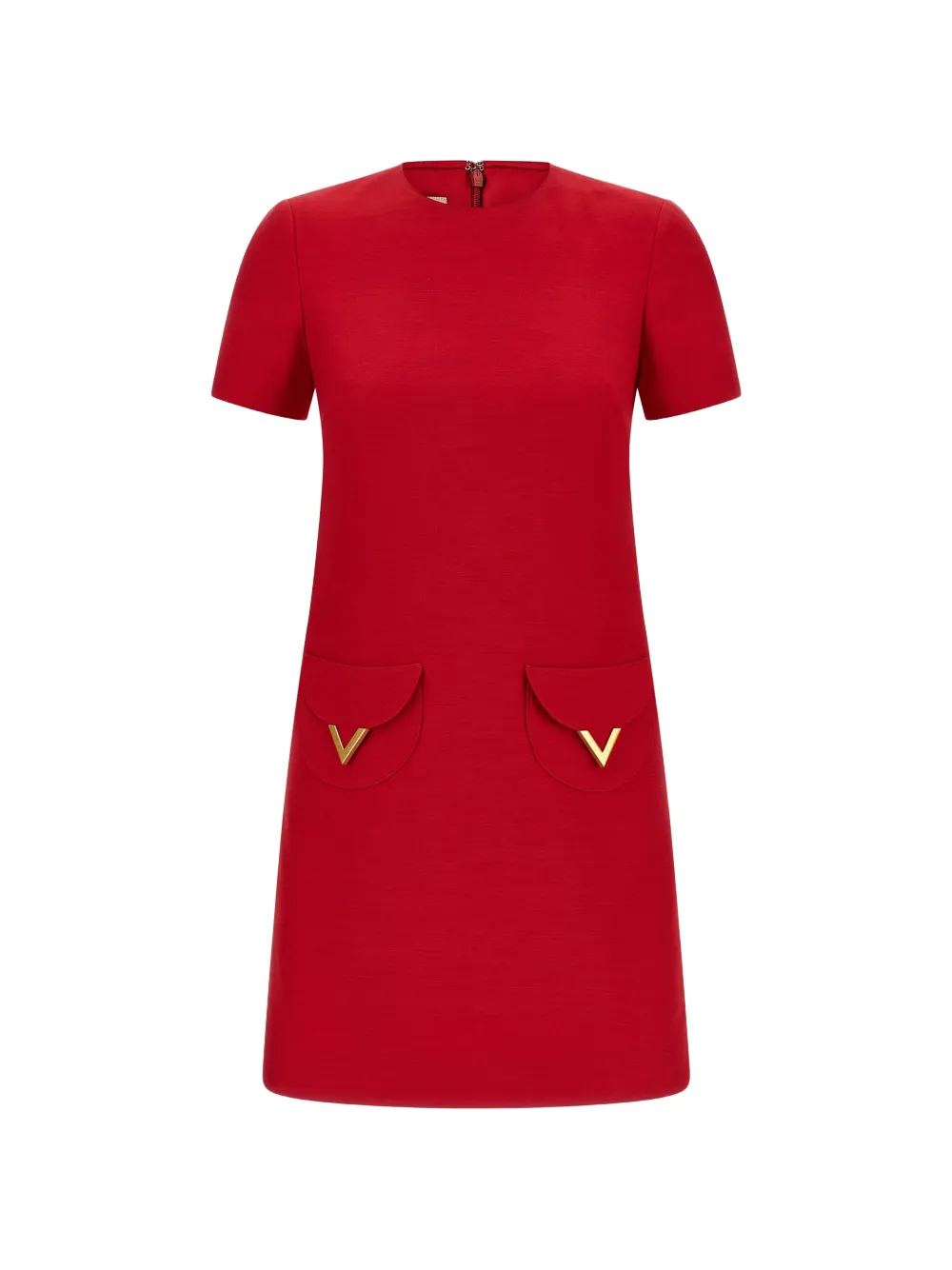 Valentino Garavani logo-detail mini dress - Rot