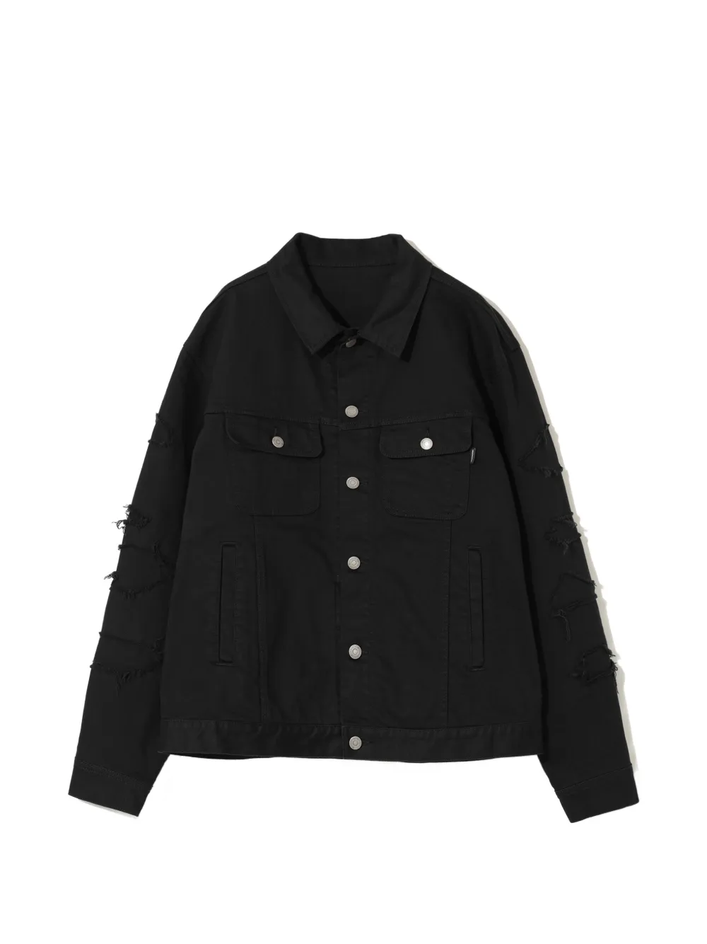 Undercover distressed cotton denim jacket - Nero