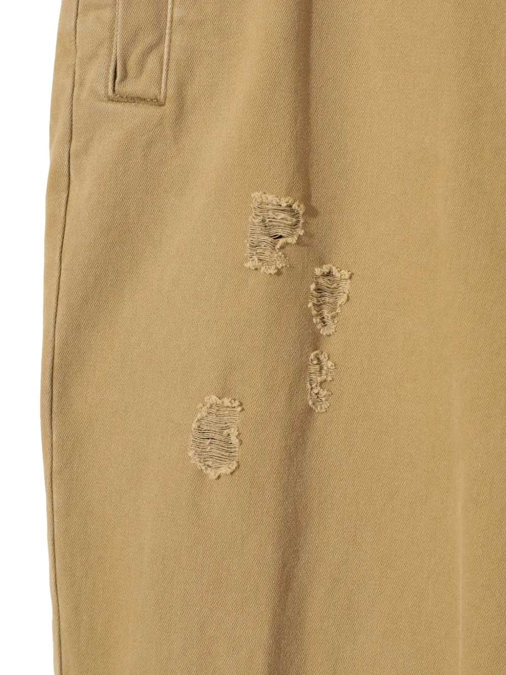 Undercover Gerafelde broek met patchwork Beige