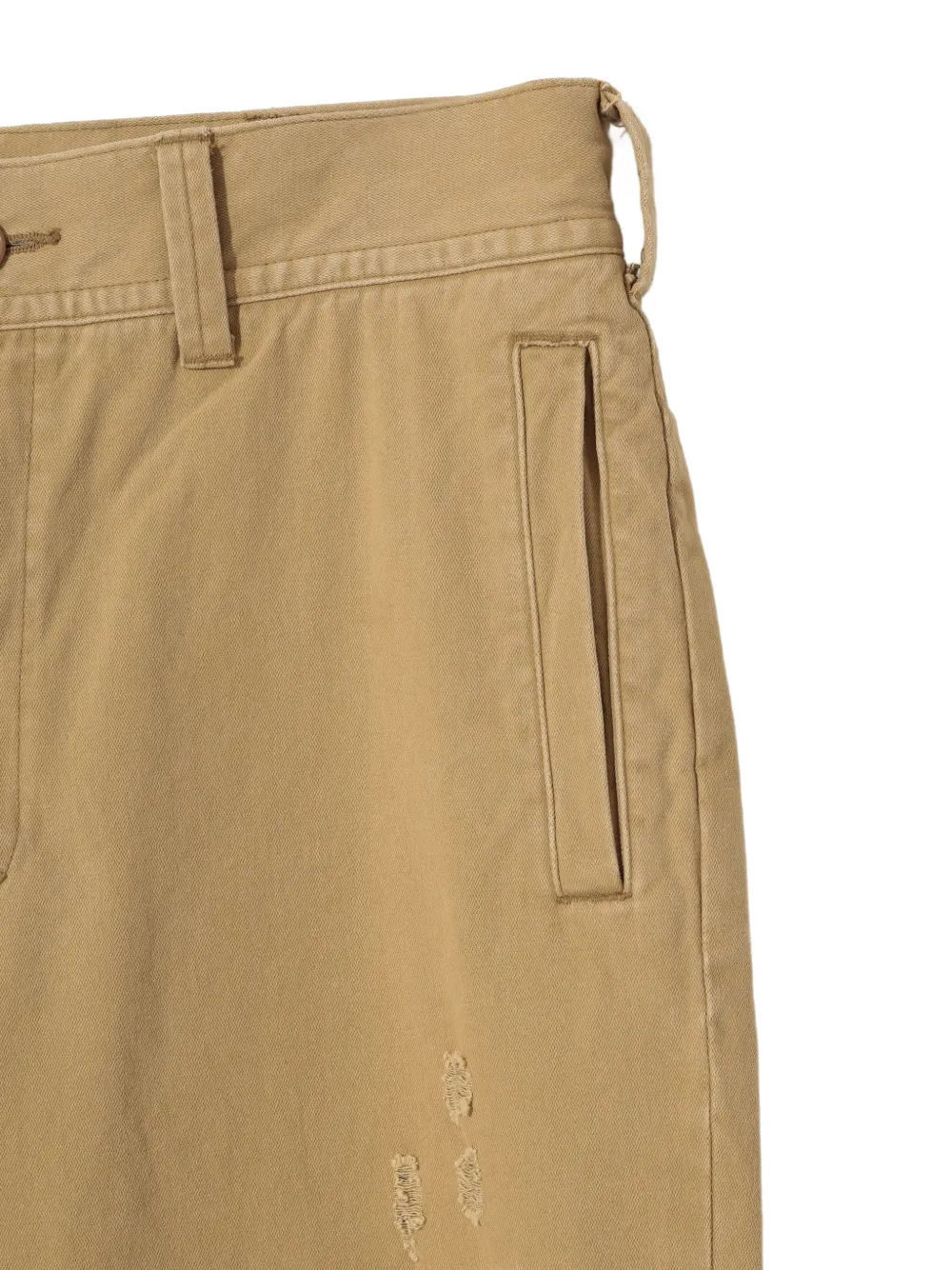 Undercover Gerafelde broek met patchwork Beige