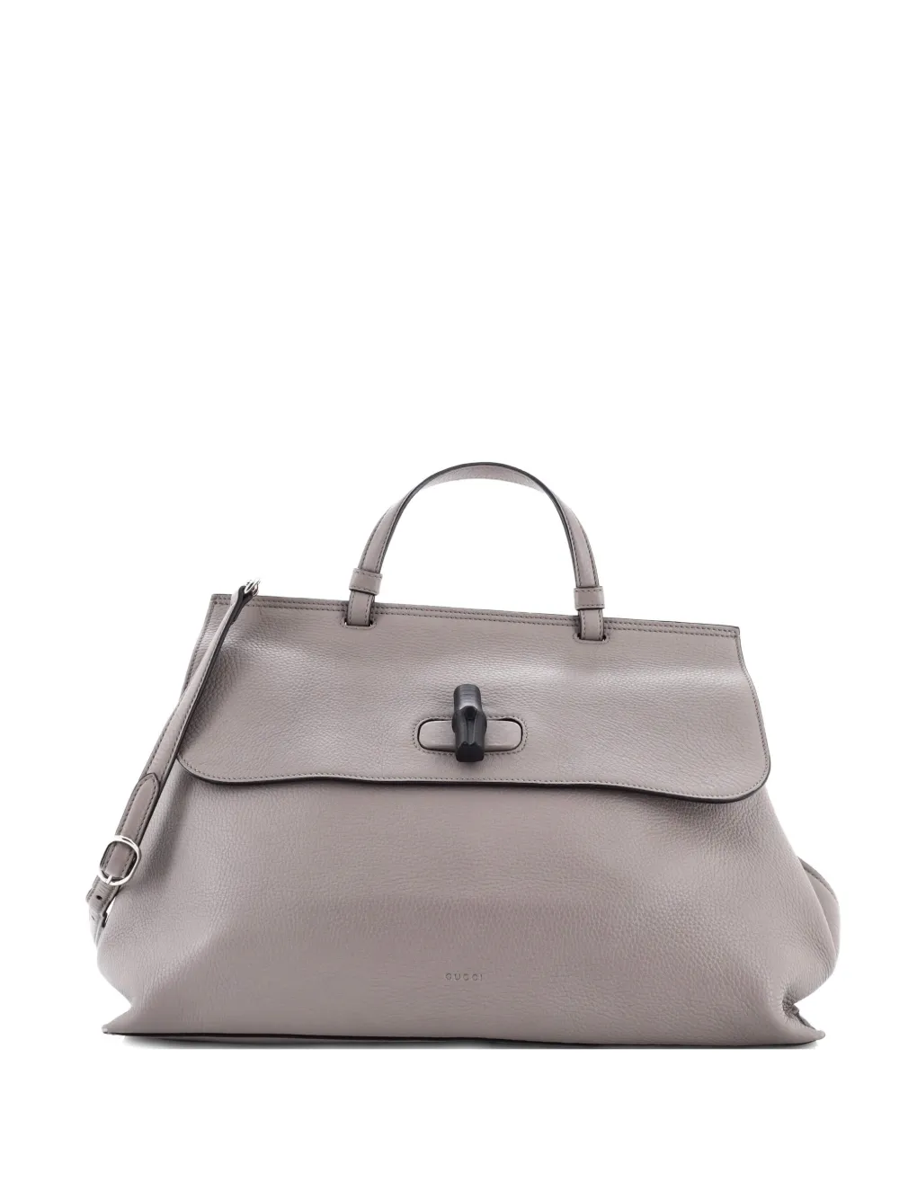 Gucci Pre-Owned Bamboo Daily Top Handle Bag Leather Large satchel - Grigio