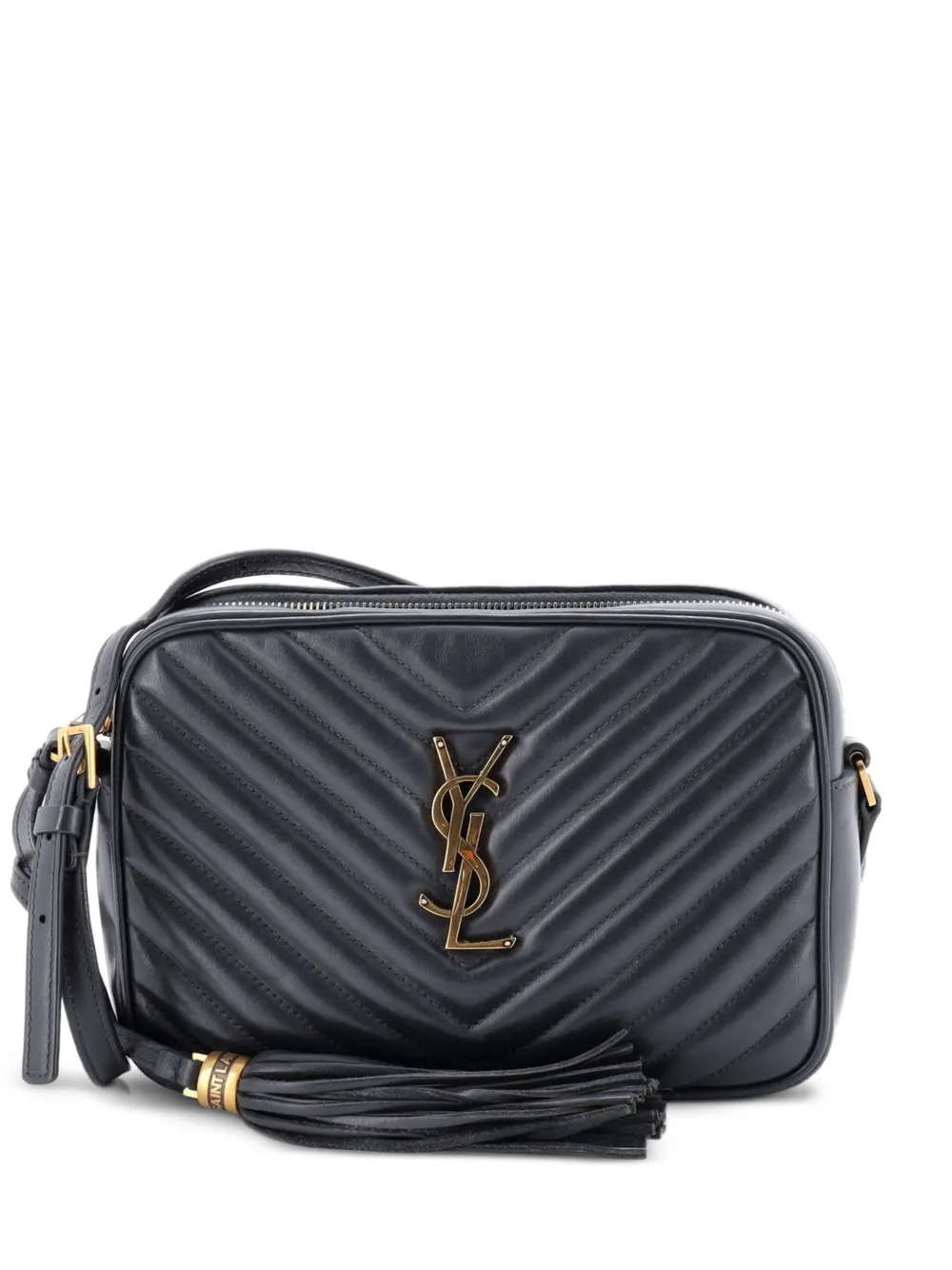 Saint Laurent Pre-Owned Lou Camera Bag Matelasse Chevron Leather Small crossbody bag - Blu