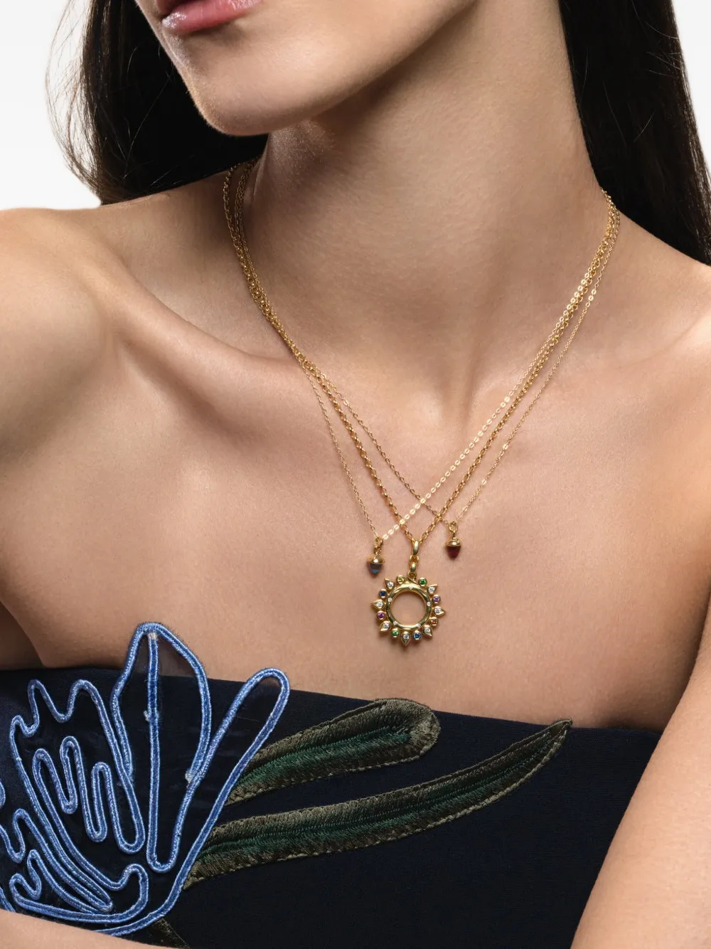 Tamara Comolli Flamenco Topaz Pendant In Gold