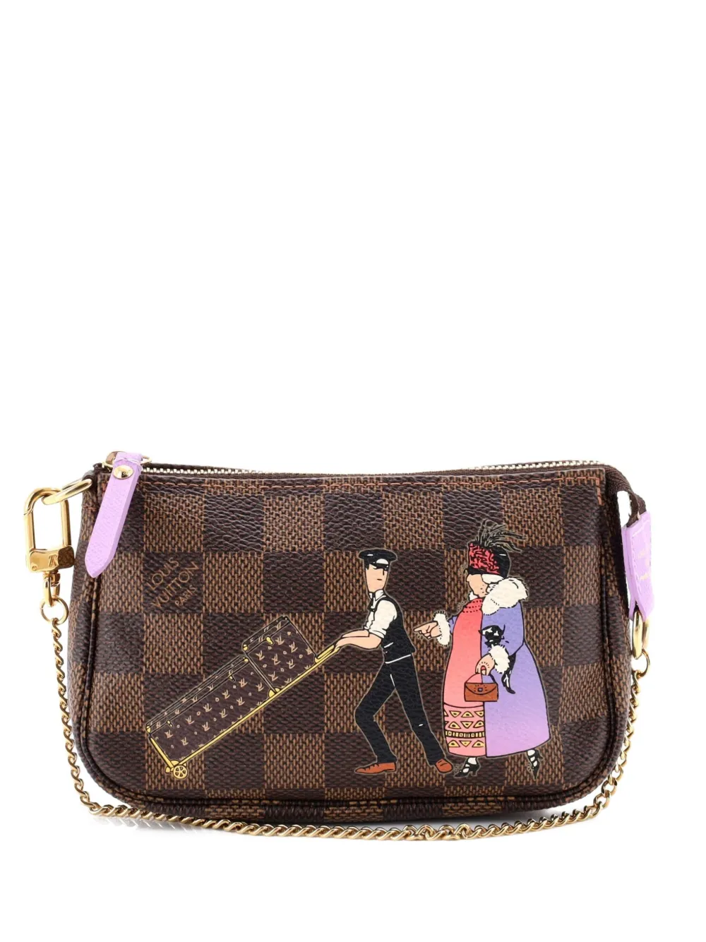 Louis Vuitton Pre-Owned Pochette Accessoires Limited Edition Damier Mini clutch bag - Marrone