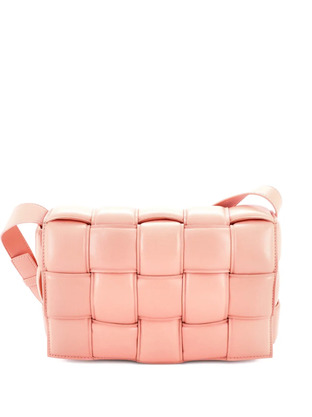 Bottega Veneta Pre-Owned Cassette Padded Maxi Intrecciato Leather crossbody bag - Toni neutri