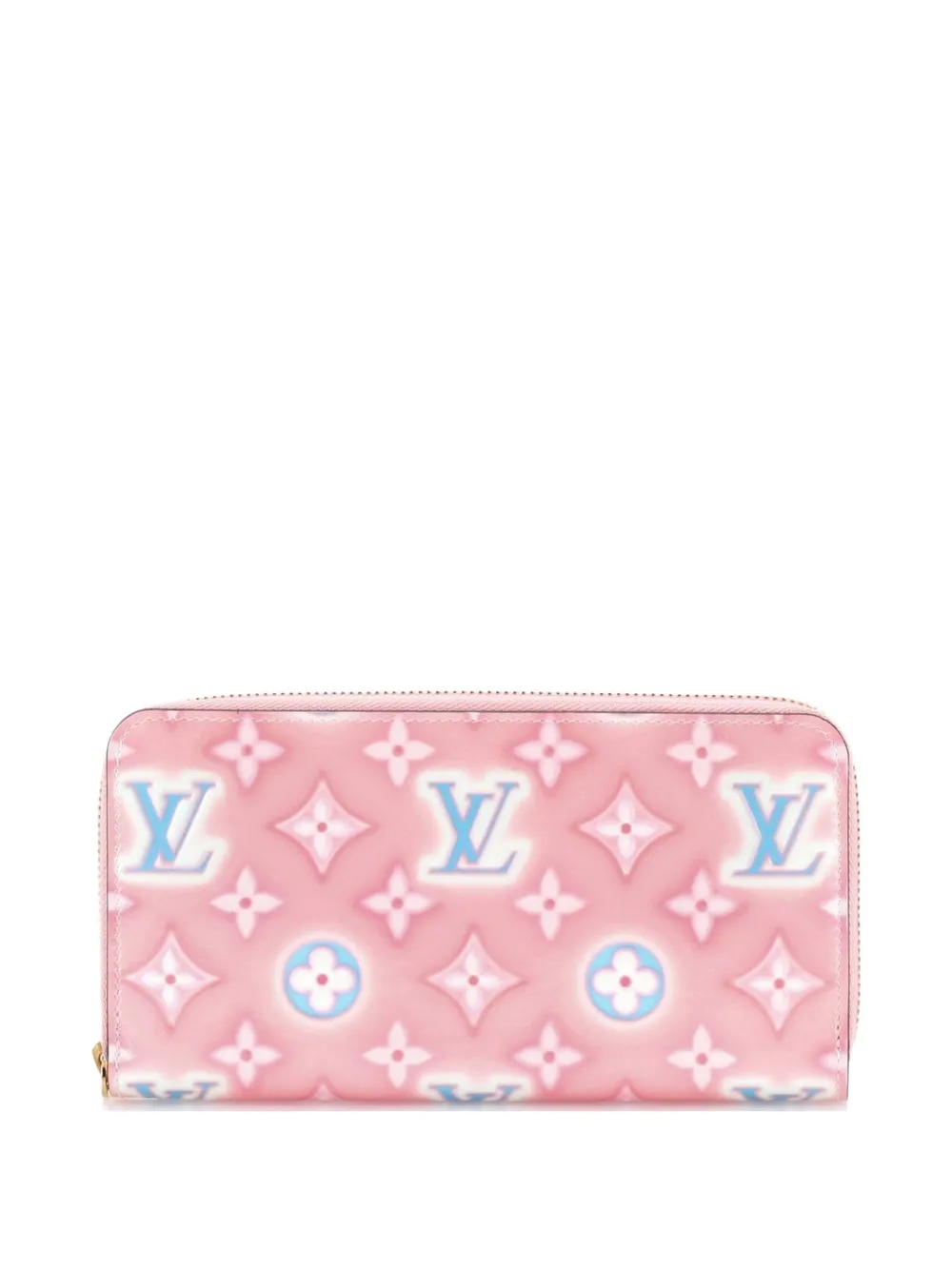 Louis Vuitton Pre-Owned Zippy Wallet Limited Edition Valentine Floral Monogram Vernis small wallets - Rosa