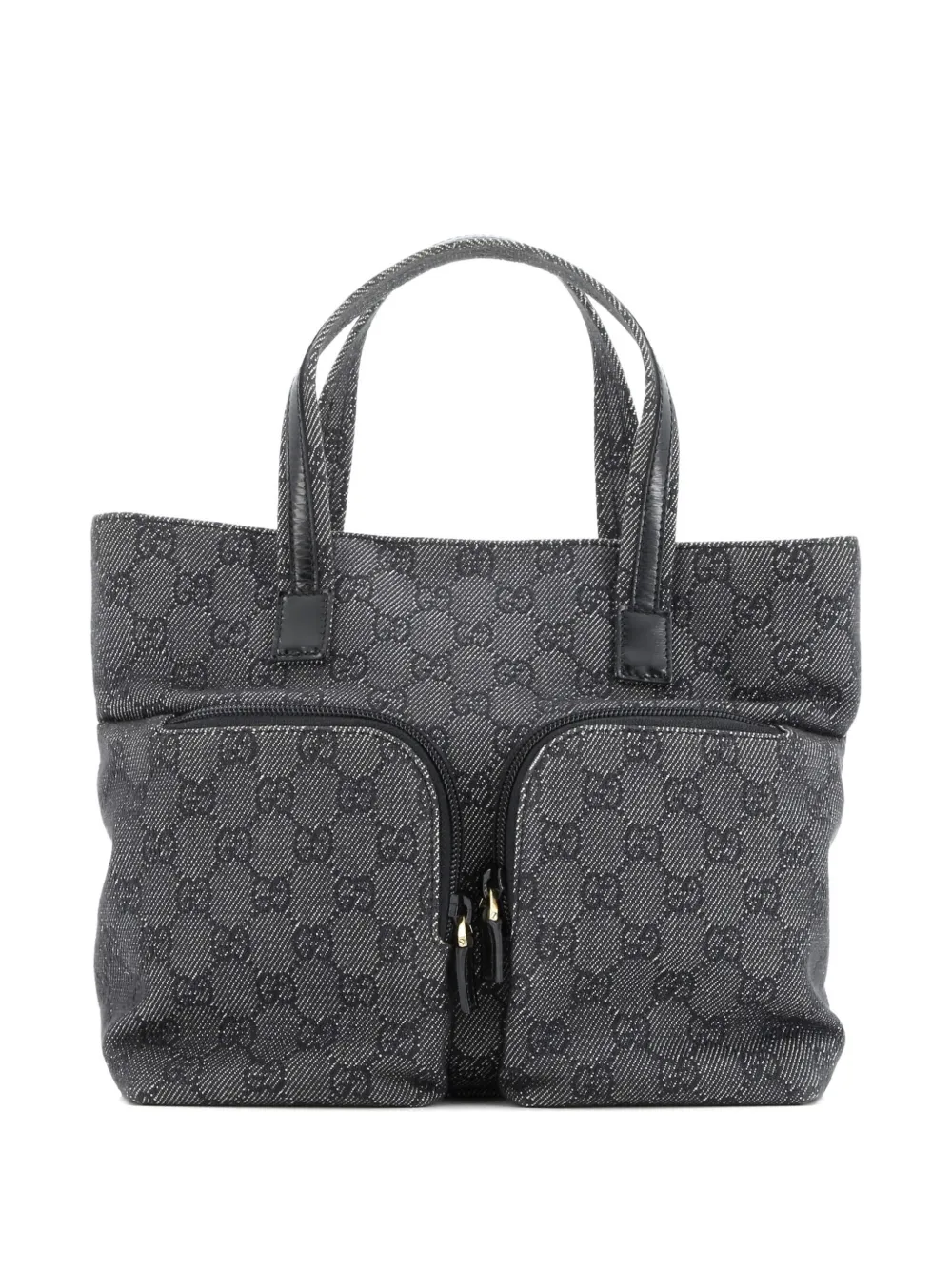 Gucci Pre-Owned Double Pocket GG Canvas Small tote bag - Nero