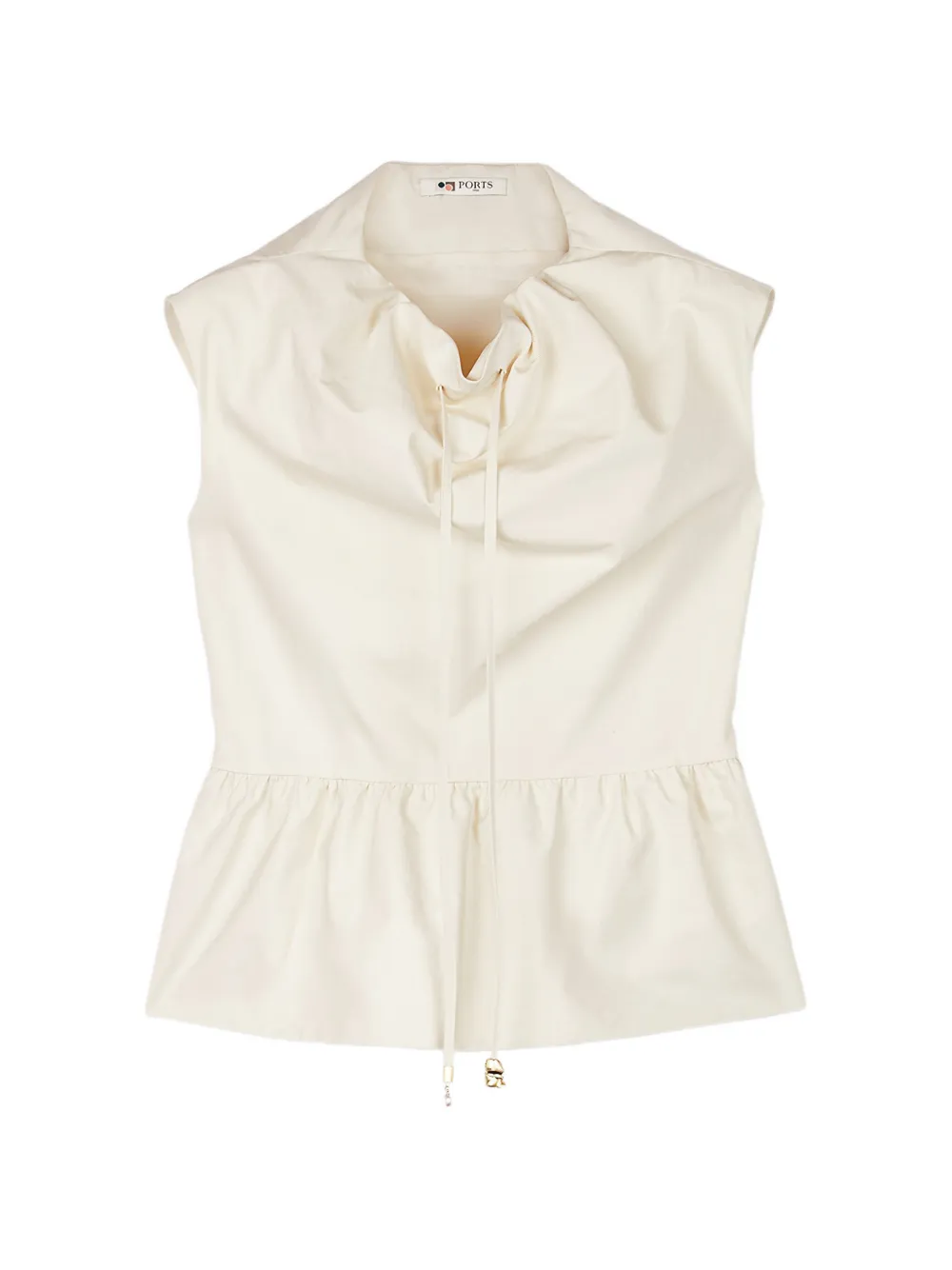 Ports 1961 draped peplum top - Toni neutri